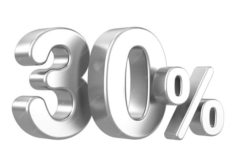 Premium Photo | 3d 30 thirty percent percent 3d illustration