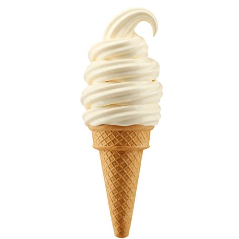 Classic Vanilla Soft Serve Ice Cream Cone, Vanilla Soft Serve, Ice ...
