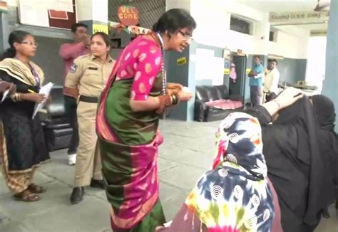 Hyderabad BJP MP candidate Madhavi Latha booked for ‘verifying’ voter ...