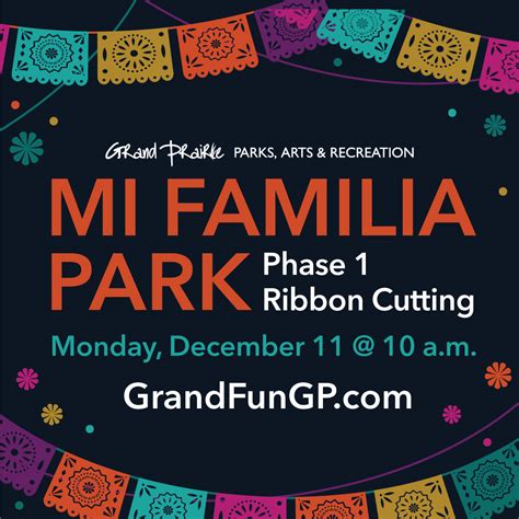 Mi Familia Park Phase 1 Ribbon Cutting - Grand Fun GP