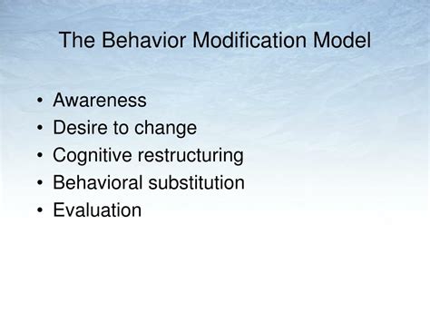 Image result for Behavior Modification Model