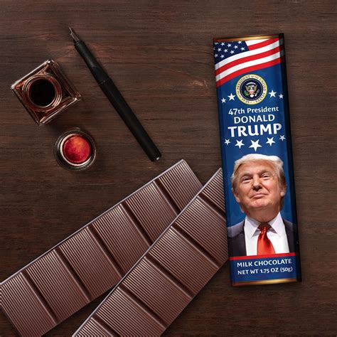 Snapklik.com : President Trump Milk Chocolate Bar - 47th Presidential ...