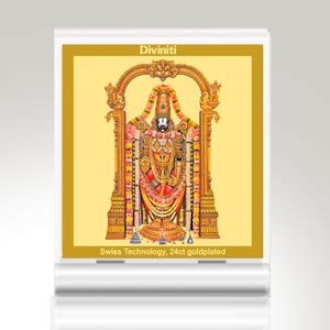 DIVINITI Tirupati Balaji God Idol Photo Frame Car Dashboard|24K Gold ...