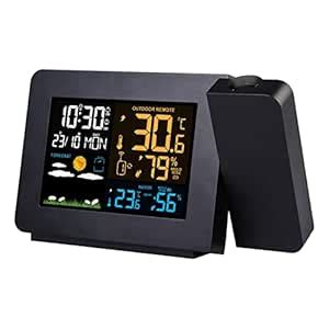 Buy MYADDICTION Weather Station Alarm Clock Wireless Sensor Digital ...