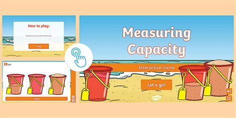Image result for Measuring Capacity Math Games