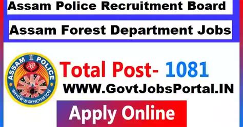 Govt Jobs for 1081 Forester, Stenographers & Other Posts in Assam ...