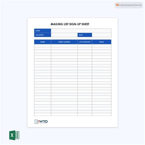 16+ Free Sign-in & Sign-up Sheet Templates (Excel | Word)