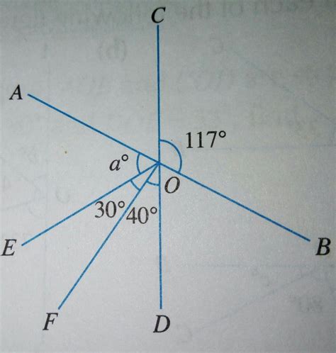given that AOB and COD are straight lines, find the value(s) of the ...