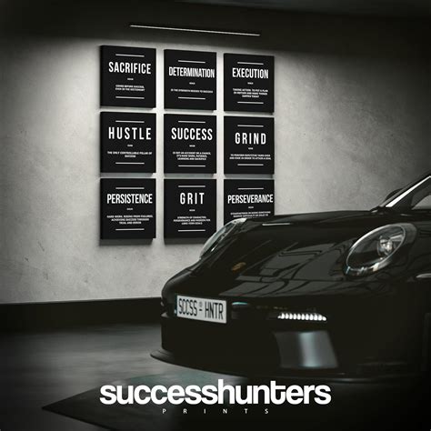 SuccessHunters Motivational Wall Art Bundle Set - 9 Pieces India | Ubuy
