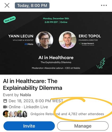 1 topic, 2 speakers, and 4782 attendees... 2 hours from now, everybody ...