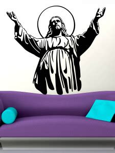 Trends on WALL 64 cm Jesus Christ_2 Self Adhesive Sticker Price in ...