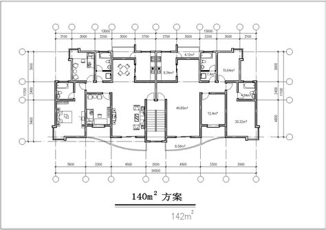 某地住宅楼户型标准层建筑平面详图_住宅小区_土木在线