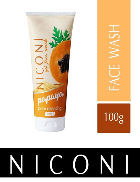 Niconi Skin Lightening Papaya Gel Face Wash 100g | Desertcart INDIA