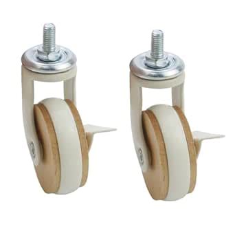 Semetall 2.5" Locking Stem Caster Wheels,Heavy Duty 360 Degree Swivel ...