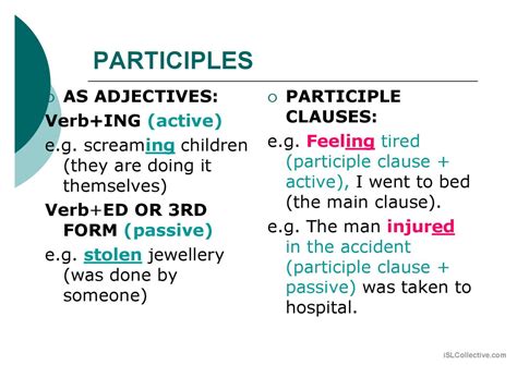 English participle phrases _ participles after verbs of perception | XAKY