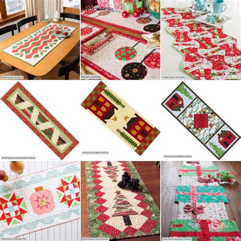 Christmas Table Runner Quilting Patterns Free 的图像结果