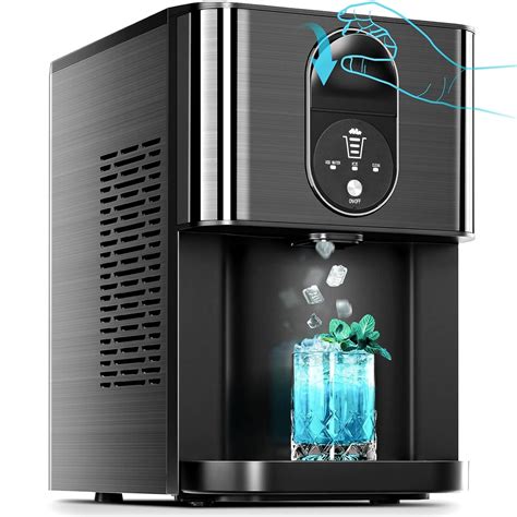Amazon.com: Nugget Ice Makers Countertop, Pebble Ice Maker Machine with Self-Cleaning, 50lbs/24H ...