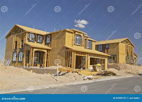 Desert Construction of New Homes in Clark County, Las Vegas, NV Stock ...