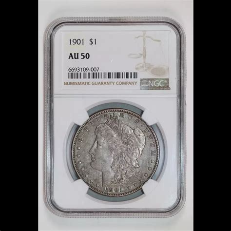 1901 Morgan Silver Dollar NGC AU-50 - Coin Superstore LLC