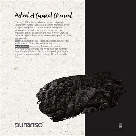 Activated 100% Coconut Charcoal Powder - Purenso Select