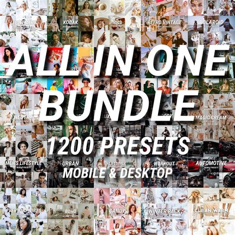 ALL IN ONE Lightroom Mobile & Desktop Presets Bundle | JuliPres...