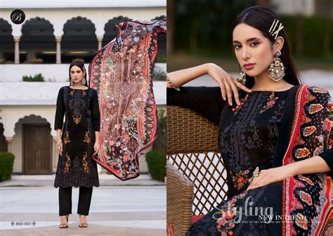 BELLIZA DESIGNER STUDIO ZARQASH VOL 6 JAM SATIN FANCY EMBROIDERY WORK ...