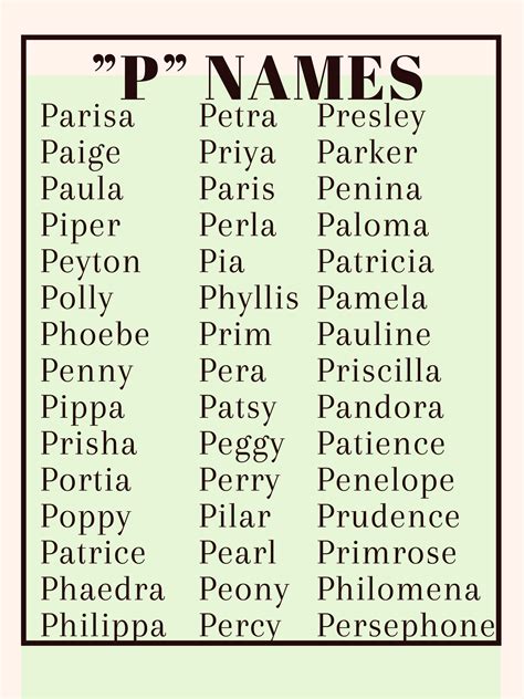 P Names | Baby Boy Names