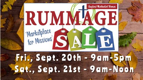 Church Rummage Sale | GaylordMC