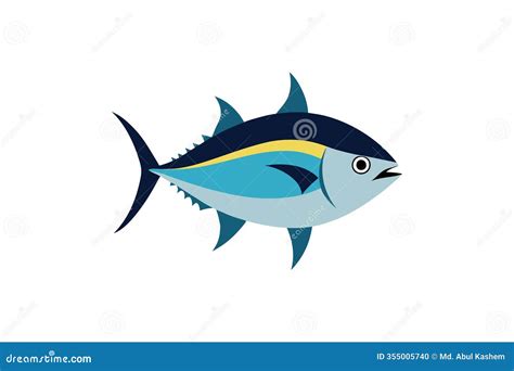 Bigeye Tuna Unworthy Sits Office Vector | CartoonDealer.com #320695671