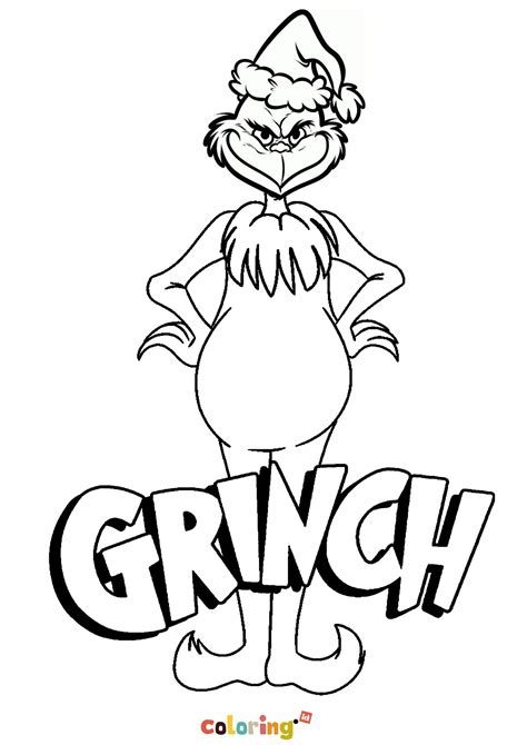Grinch Printable Coloring Pages - Printable Word Searches