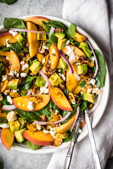 Summer Peach Salad - Kinastro