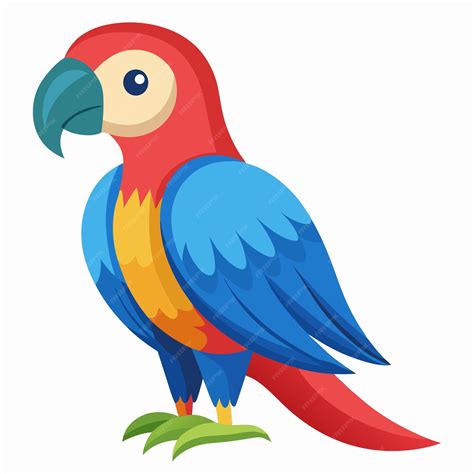 Parrot Bird Clip Art Vector Illustration Design | Premium AI-generated ...