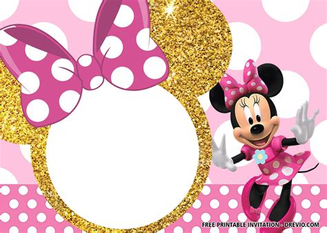 Minnie Mouse Birthday Party Invitations