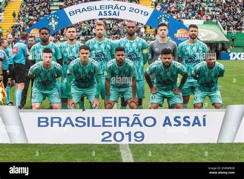 Brasileiro A 2019, Chapecoense vs Flamengo - Chapecoense players pose ...
