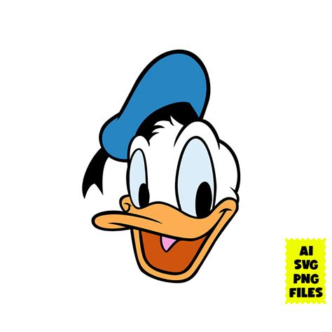 Donald Duck Svg, Donald Duck Face Svg, Duck Svg, Disney Svg, | Inspire ...