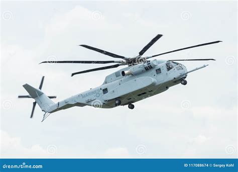 Demonstration Flight the Heavy-lift Cargo Helicopter Sikorsky CH-53K ...