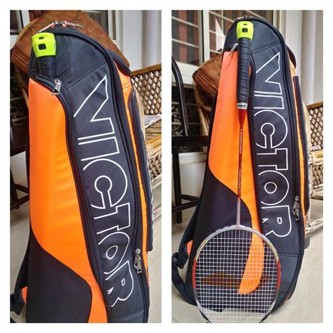 VICTOR BR-7007 Badminton Kit Bag, Rucksack (3Pcs Racket Storage Space ...