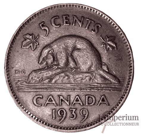 Canada - 5 Cents 1939 - Circulé L'Imperium Du Collectionneur