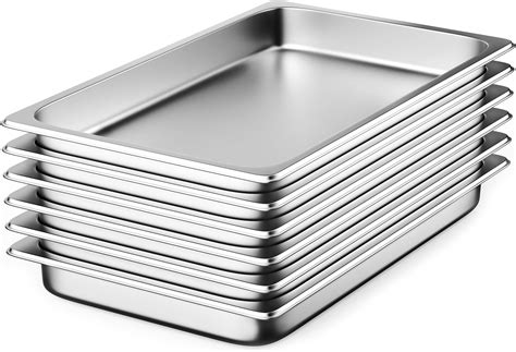 Amazon.com: IVONNEY Hotel Pan Steam Table Pans Full Size 2.5 Inch Deep ...