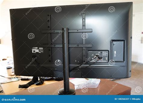Baltimore, Maryland - May 14, 2019: Back View of a Modern LG Flatscreen ...