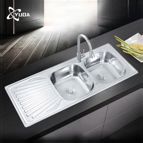 SUS Stainless Steel Kitchen Sink Double Bowl Farmhouse Modern Sink with ...