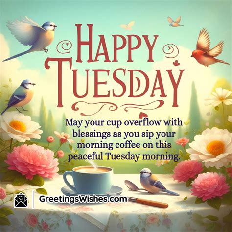 Tuesday Morning Wishes to Bring Energy and Positivity - Greetings Wishes