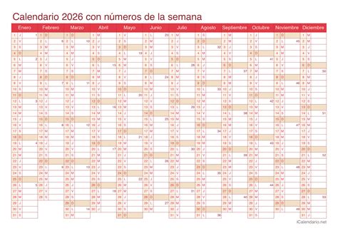 Calendario 2026