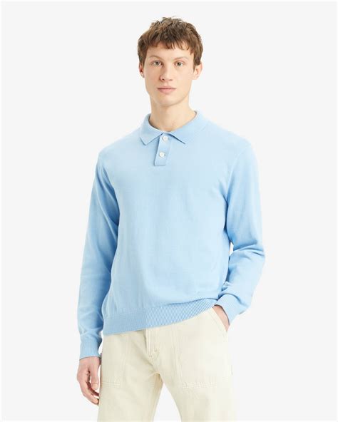 Long Sleeve Sweater Polo - Blue | Levi's® US