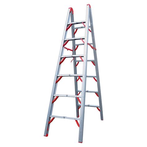 7 ft Aluminum Twin Aluminum Folding Ladder Step Ladder