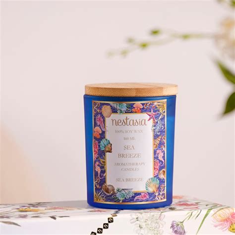 Sea Breeze Scented Candle Jar With Lid Set Of 2 Online - Premium Candle ...