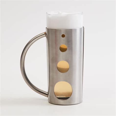 Buy Corsica Stainless Steel and Glass Beer Mug - 450ml from Corsica by ...