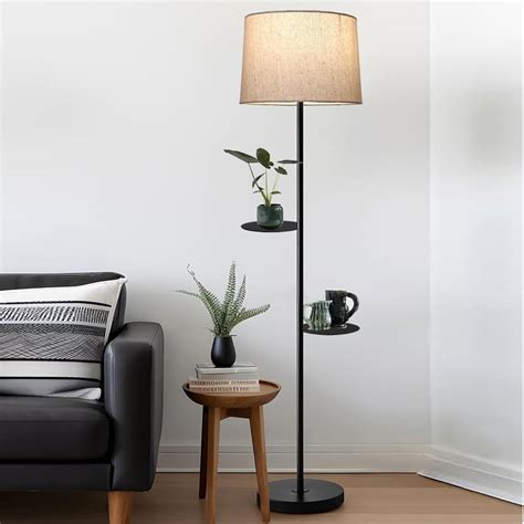 Buy HOMESAKE Metal Floor Lamp with Shelves from Homesake at just INR ...