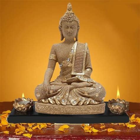 Buy SN Handicrafts Buddha Handcrafted Meditating Lord Buddha Polyresin ...