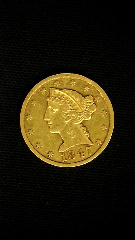 Lot Detail - 1847 Half Eagle Liberty Head Five Dollar Gold Coin
